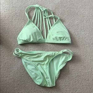 A mint green swim suit!